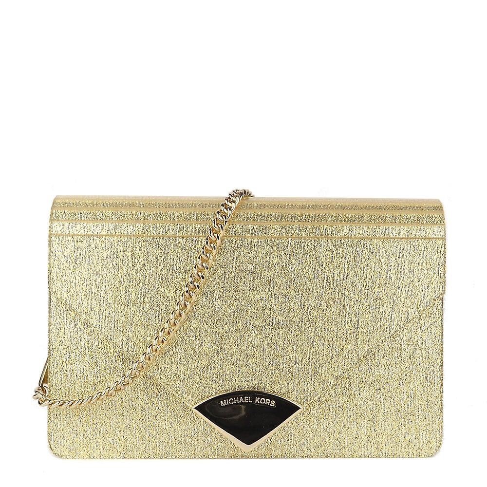 Michael Kors Sparkle gold barbara clutch